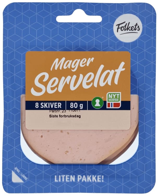 Servelat Mager 80g Folkets 80 g