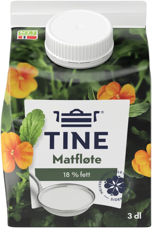 Matfløte 18% 3dl Tine 300 ml