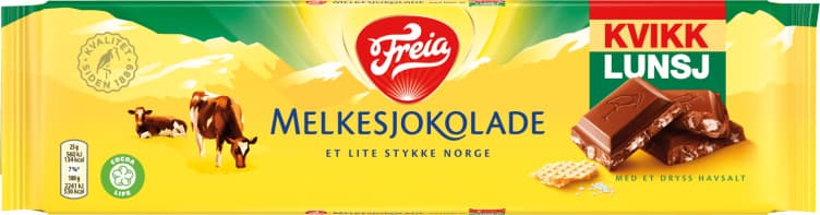 Melkesjokolade Kvikk Lunsj 200g Freia 200 g