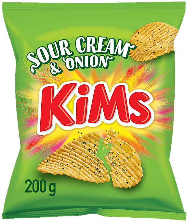 Kims Potetgull Sour Cream&Onion 200g