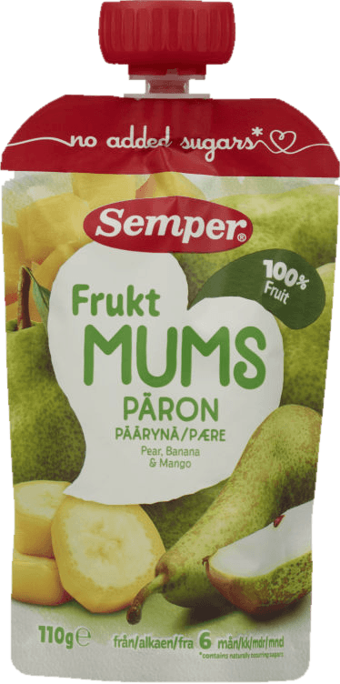 Fruktmums Pære 110g Semper