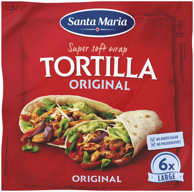 Tortilla Original Large 6stk 371g St.Maria