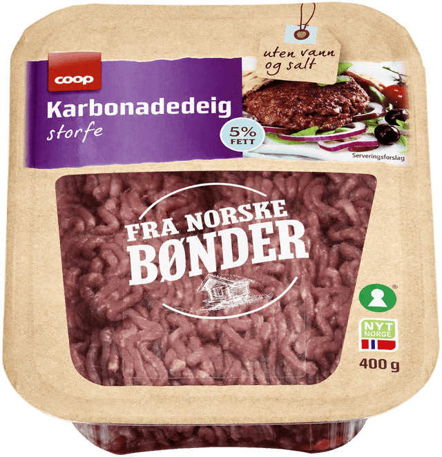 Coop Karbonadedeig 5% 400g