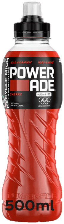 Powerade Cherry 0,5l flaske