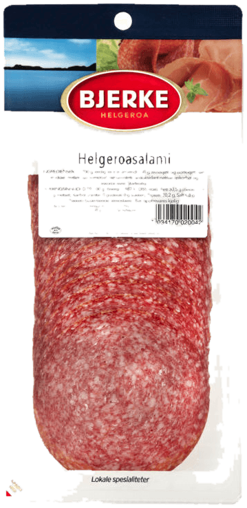 Helgeroa Salami Skivet 140g Bjerke
