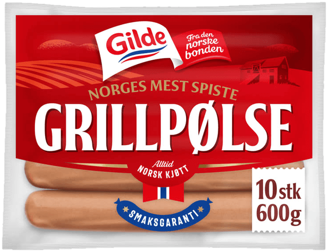 Grillpølse 600g Gilde