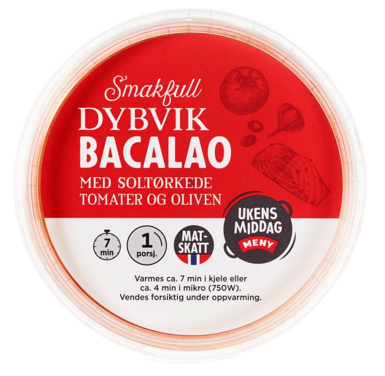 Bacalao med Oliven Fersk 450g Dybvik