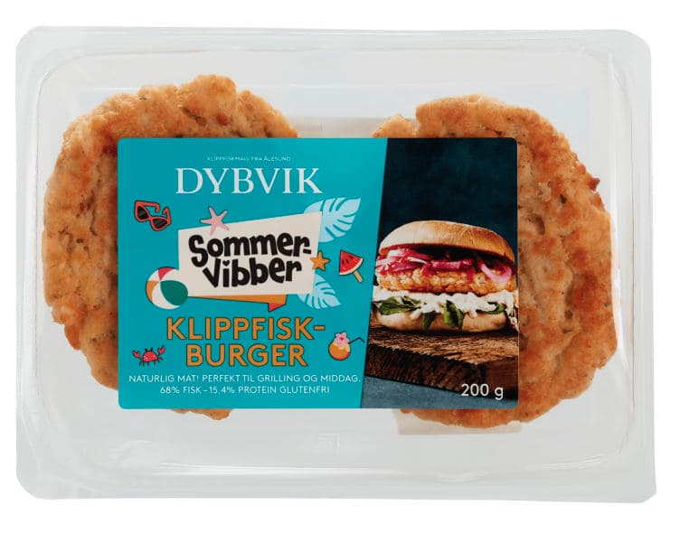 Klippfisk Burger Stekt 100g Dybvik