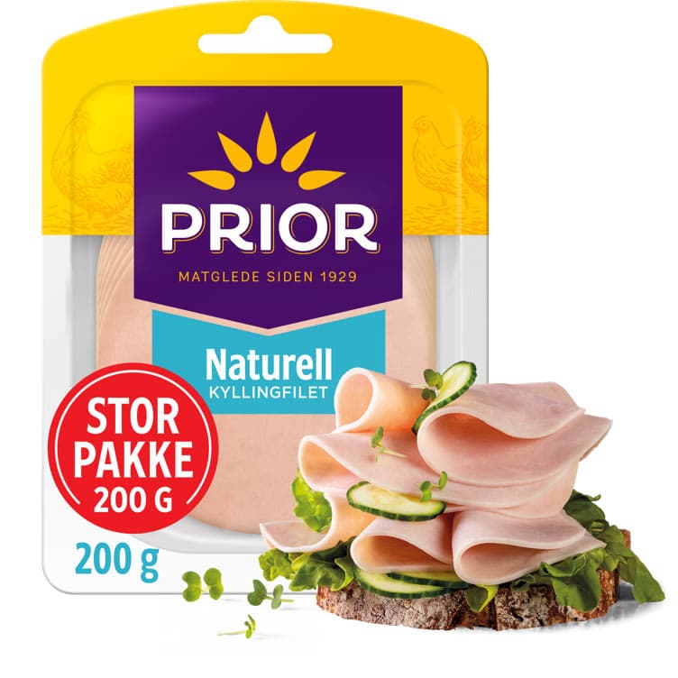 Kyllingfilet Naturell 200g Prior