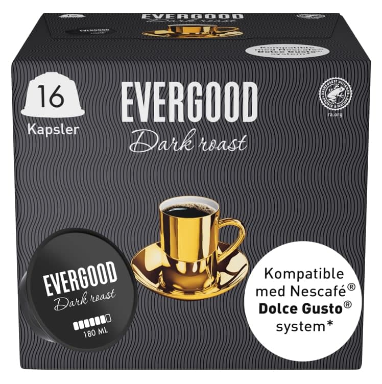 Evergood Dark Roast Kaffekapsel 16stk