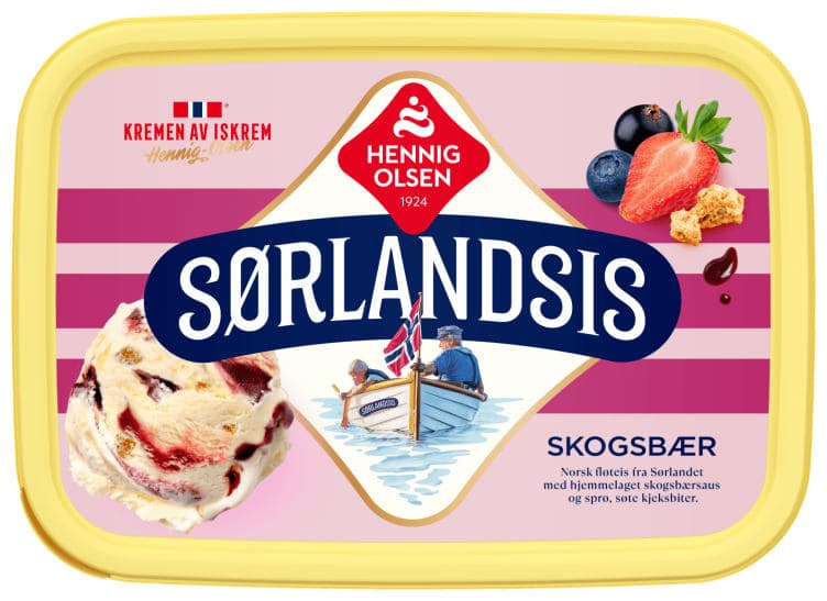 Sørlandsis Skogsbær 0,95l Hennig-Olsen-Is