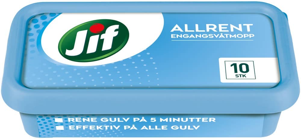 Engangsvåtmopp Allrent, 10 stk