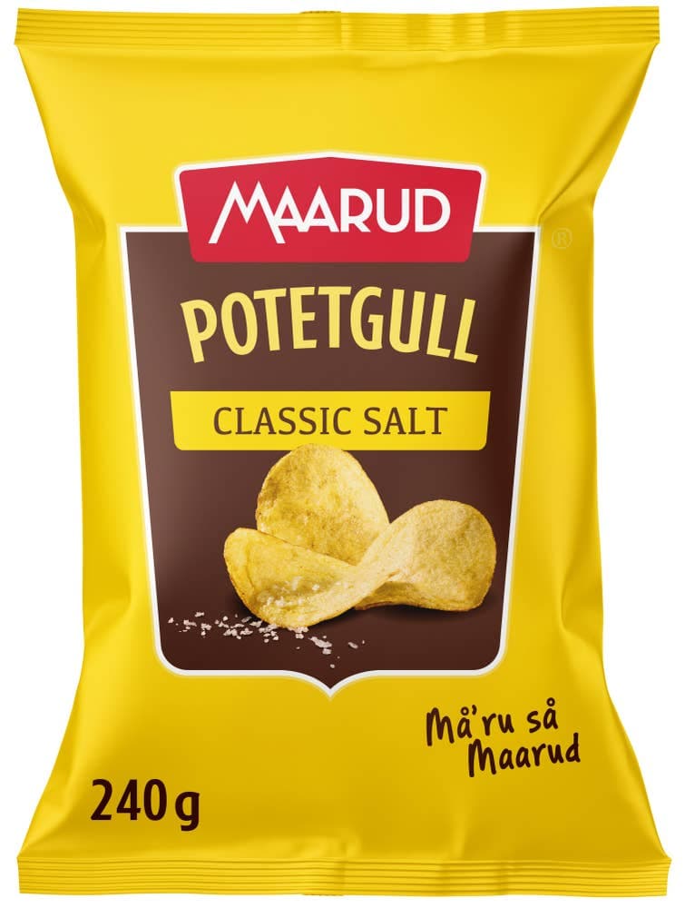 Potetgull Classic Salt 240g Maarud