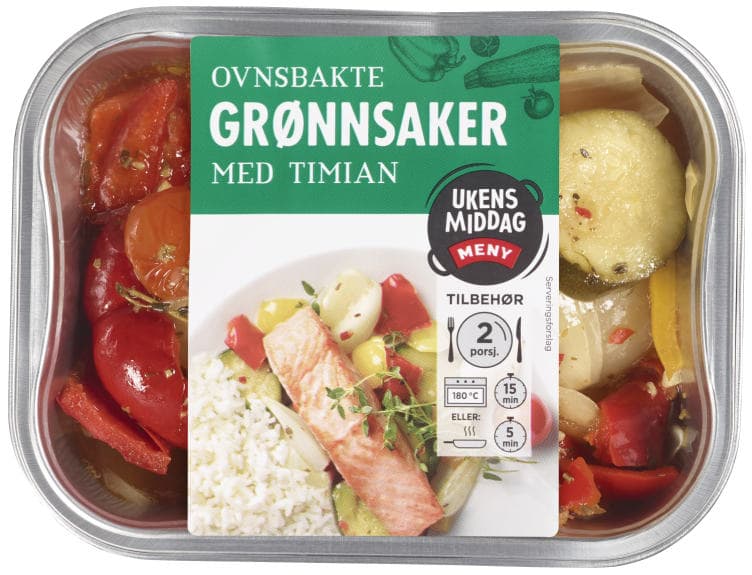 Grønnsaker Ovnsbakte m/Timian 300g Meny