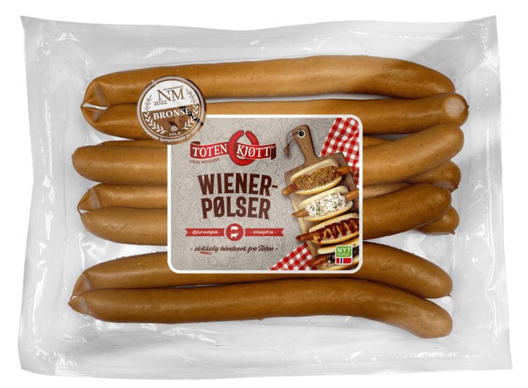 Wienerpølse 470g Toten Kjøtt