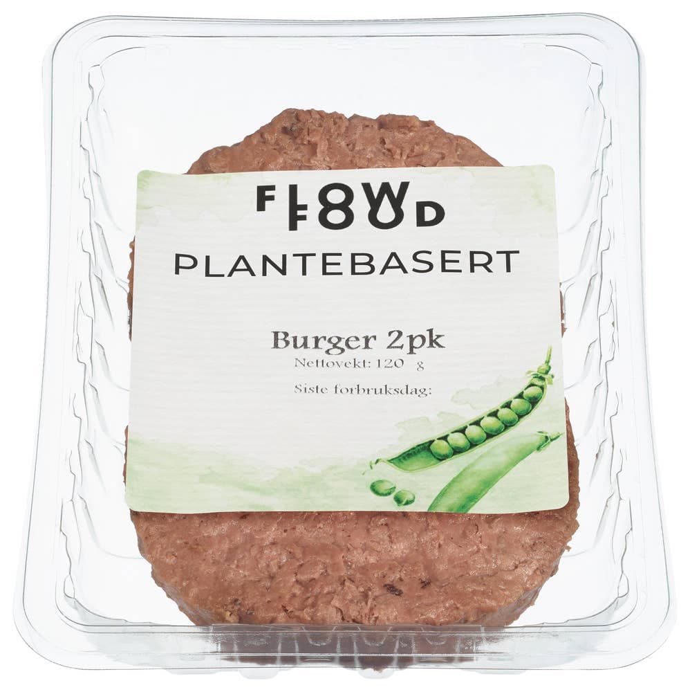 Plantebaserte Burgere 2stk Flowfood