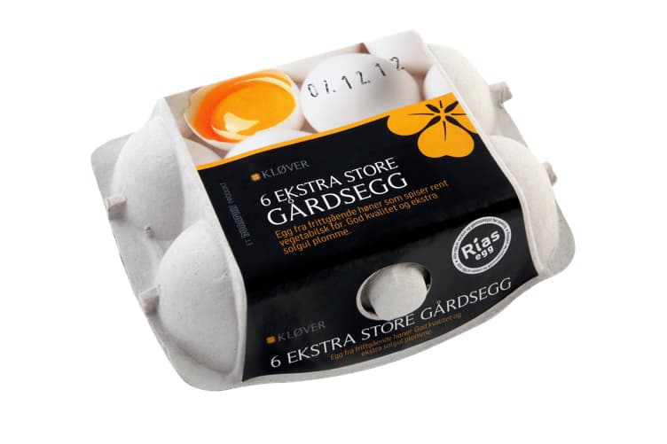 Gårdsegg Lykke Ekstra Store 6pk Premium 6 stk