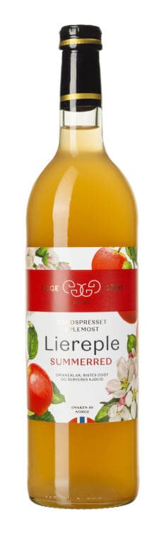 Eplemost Summerred Liereple 750ml Egge Gård