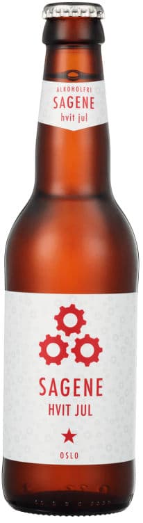 Sagene Hvit Jul 330ml flaske