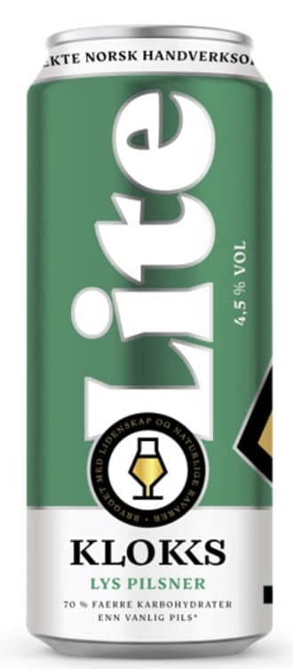 Klokks Lys Lite Pilsner 0,5l boks Klokk&Co