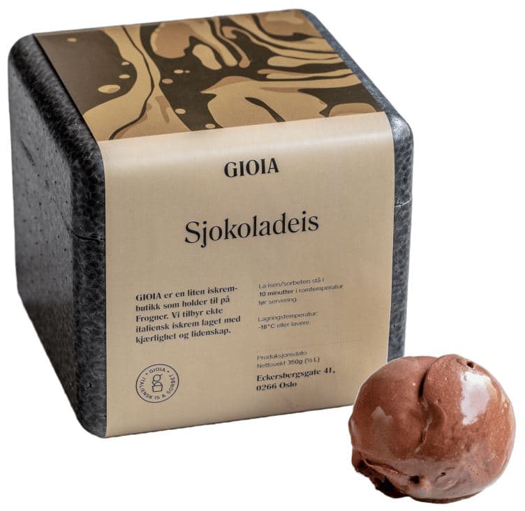 Sjokoladeis Valrhona 500ml Gioia