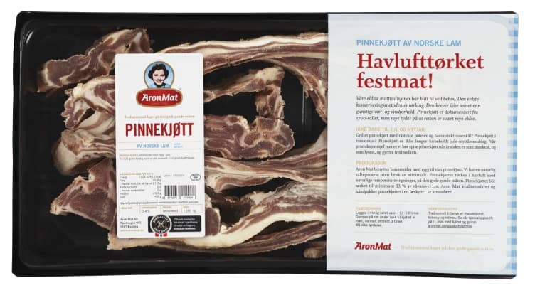 Pinnekjøtt Lam Urøkt Ca1,2kg Aron Mat