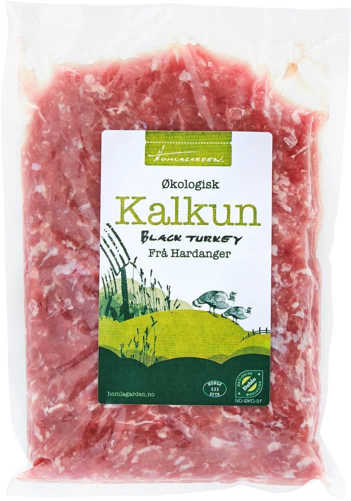Økologisk Kalkunkjøttdeig ca 420g Homlagarden
