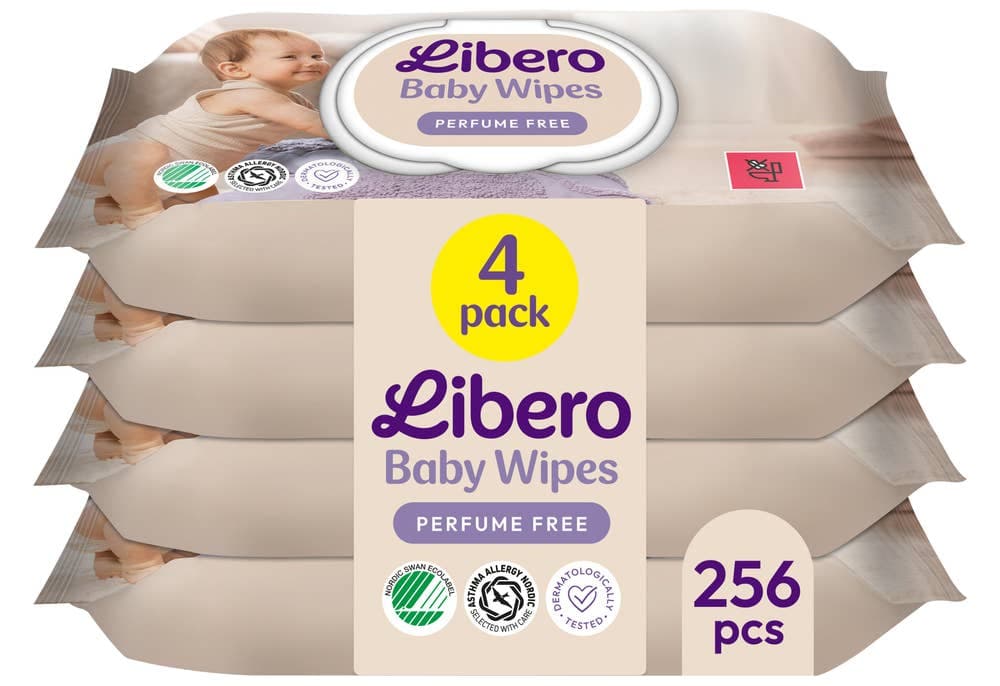 Våtservietter 4-pk, 256 stk