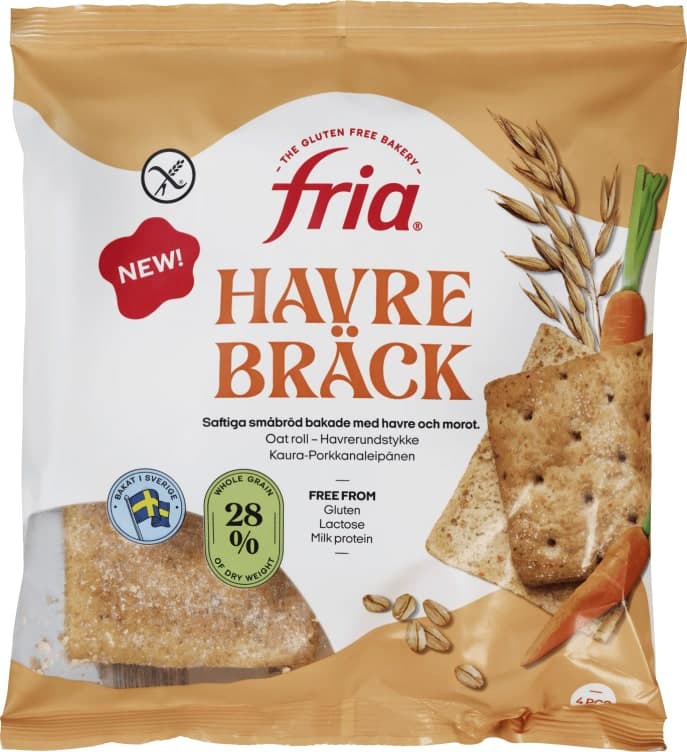 Havrerundstykker Glutenfri 320g Fria