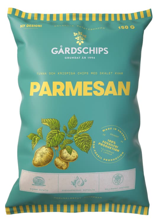 Potatischips med Parmesan 150g Gårdschips