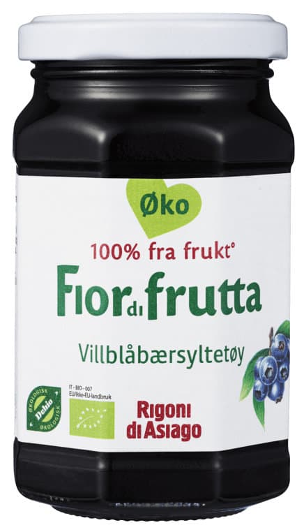 Blåbærmarmelade Økologisk 250g Rigoni Di Asiago