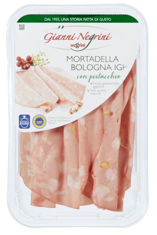 Mortadella med Pistasje 80g Negrini