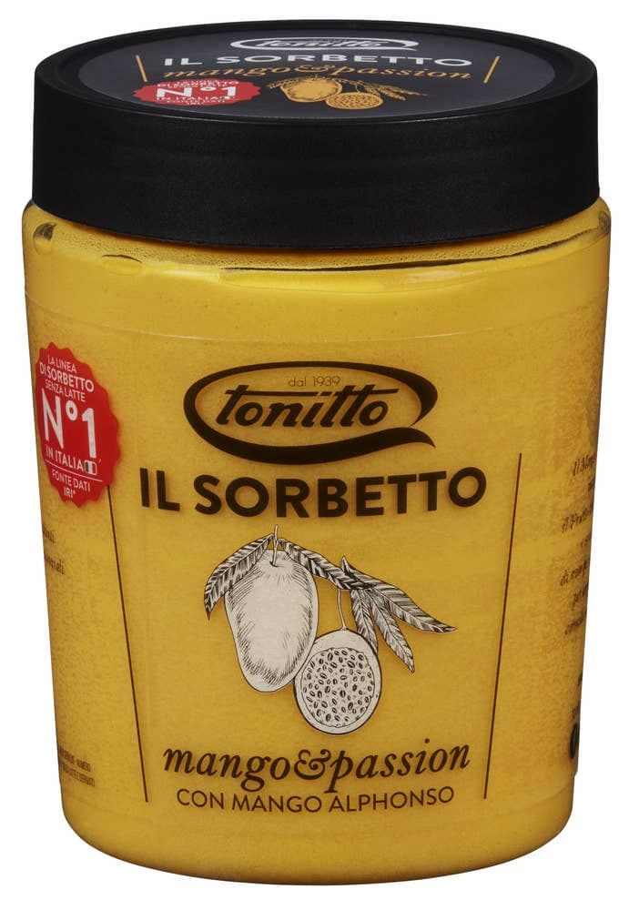 Il Sorbetto Mango og Pasjonsfrukt 500ml Tonitto