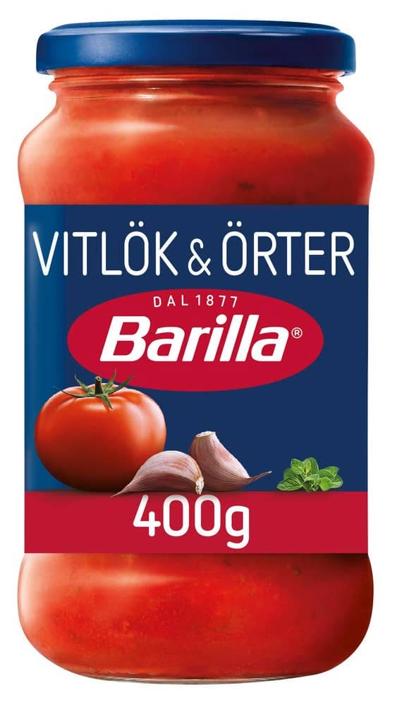 Pastasaus Hvitløk og Urter 400g Barilla