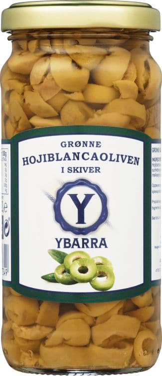 Oliven Grønne skivet 230g Ybarra