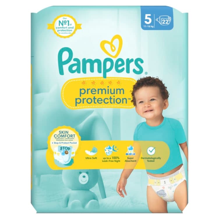 Bleier Prem Prot S6 13-18kg 19st Pampers
