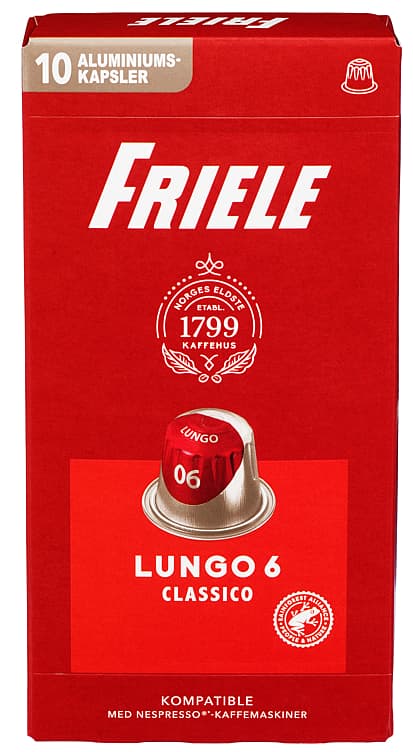 Friele Kaffekapsel Lungo 10stk