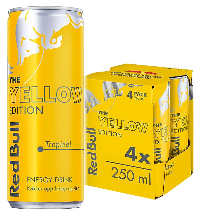 Red Bull Yellow Edition 250mlx4 boks 1000 ml