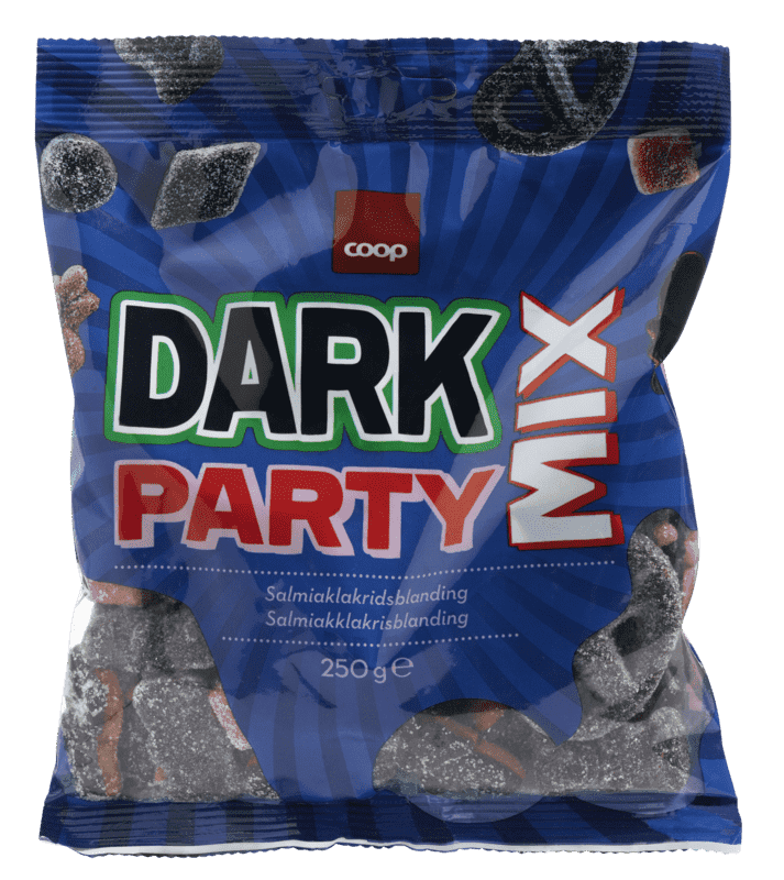 Partymix Lakris Salmiakk 250g Coop