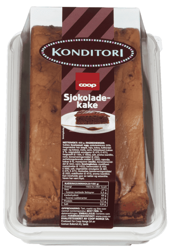 Sjokoladekake Form 400g Coop