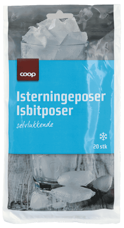 Isterningposer Selvlukkende Coop 20 stk