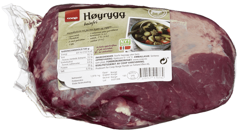 Husmann Høyrygg uten Ben ca 1kg Coop