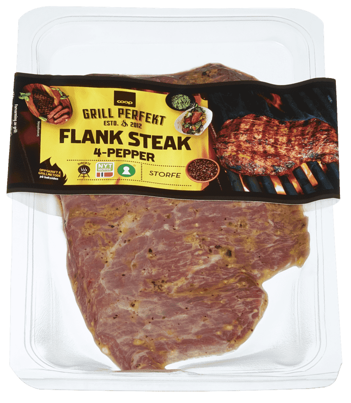 Grill Perfekt Flank Steak 4 Pepper ca 600g Coop