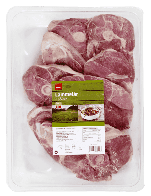 Lammelår 1,9kg Coop