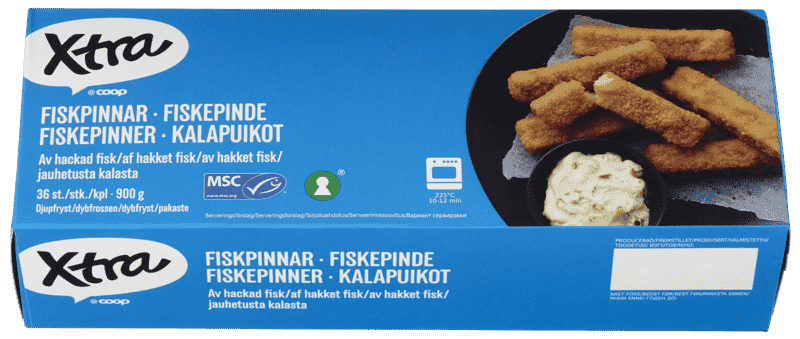 Fiskepinner 900g X-tra