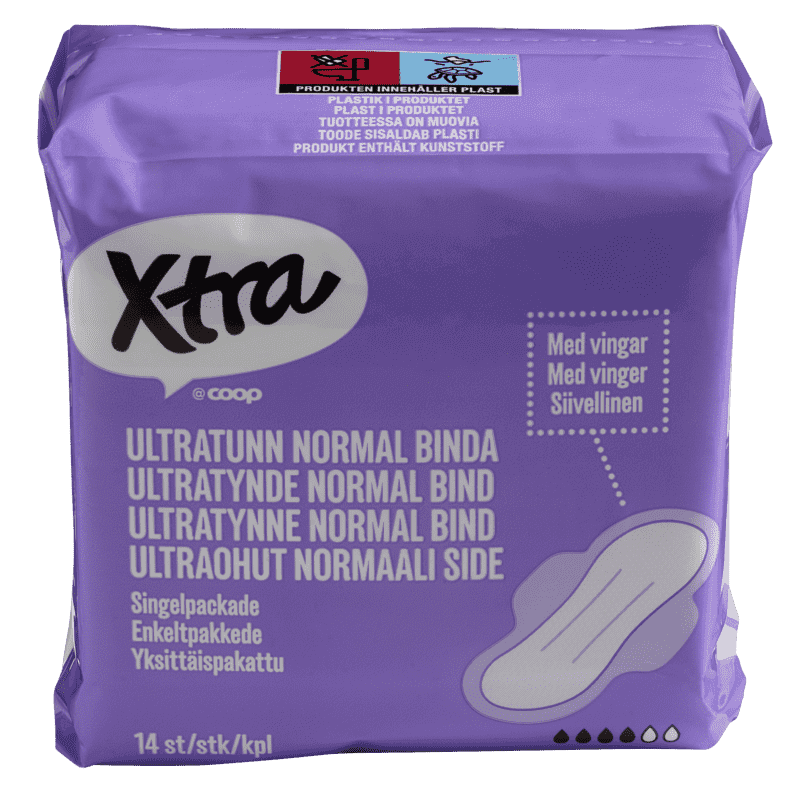 Bind Normal med Vinger 14stk X-tra