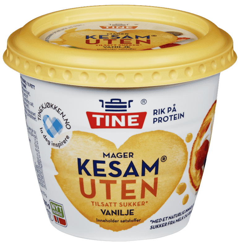 Kesam Vanilje uten Tilsatt Sukker 300g Tine