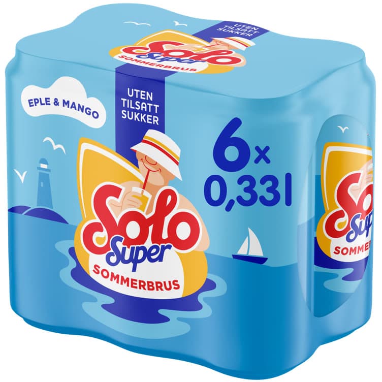 Solo Super Eple & Mango 6x0,33l boks 1980 ml