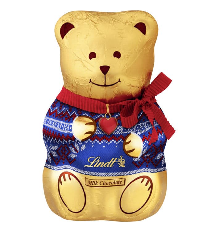 Teddy Sweater Green&Blue Melkesjokolade 100g Lindt