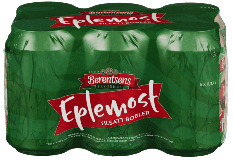 Berentsens Eplemost 6 x 0,33l, 1,98l